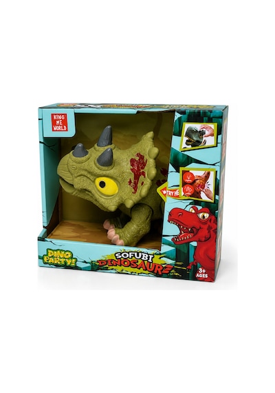 Sesli Işıklı Hareketli Triceratops Dinazor Oyuncağı Gerçekçi Dinozor Oyuncak 3+ Yaş