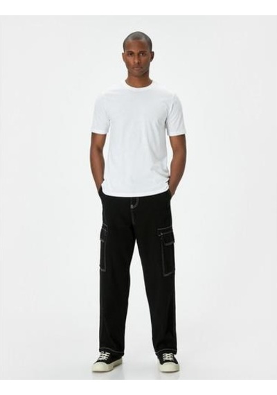 Koton Basic Tişört Slim Fit Kısa Kollu Bisiklet Yaka Yeşil 5wam10041hk Yeşil