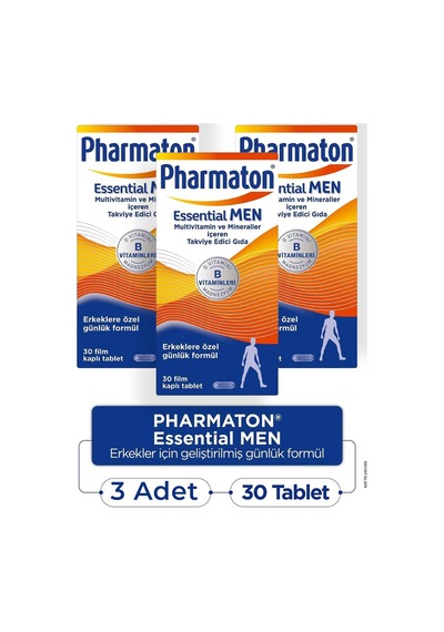 Pharmaton Essential Men 30 Tablet 3 Adet