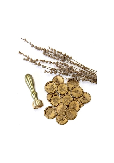 Mühürcüm Kişiye Özel Pirinç Sap Ve Pirinç Kafa Mum Mühür Damgası 2.5 Cm Mhk100ps