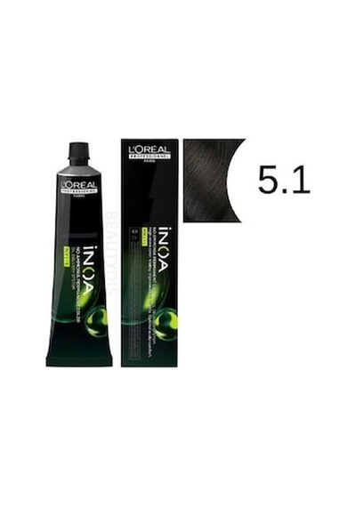 Yağ İle Güçlendirilmiş Formüllü 5.1 Açık Kestane Küllü Amonyaksız Kalıcı Saç Boyası 60 Ml