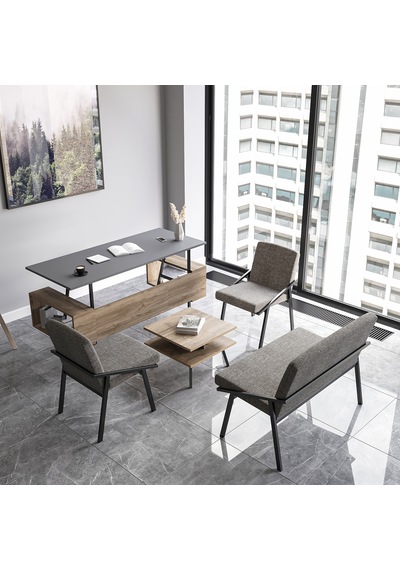 Lagomood İrony Ofis Koltuk Takımı Antrasit