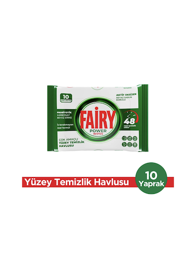10'lu Yüzey Temizlik Havlusu - Beyaz Sabun Diğer