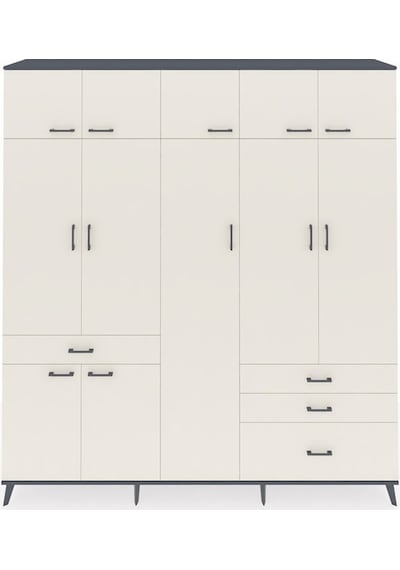 Hyperion Dolap 11 Raflı 4 Çekmeceli 2 Askılı 220x44x243 Antrasit-aytaşı/aytaşı Aytası/aytası Hyperion Dolap 11 Raflı 4 Çekmeceli 2 Askılı 220x44x243 Antrasit-aytaşı/aytaşı Aytası/aytası