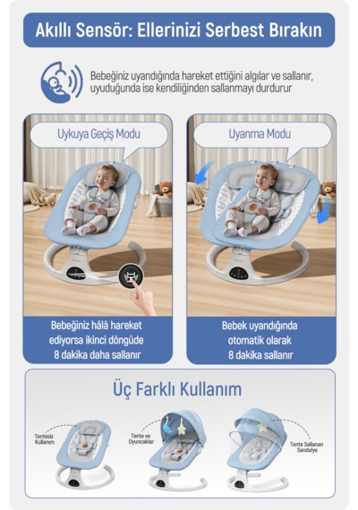 Livenzi Movibaby Hareket Sensörlü Otomatik Ana Kucağı Livenzi Movibaby Hareket Sensörlü Otomatik Ana Kucağı