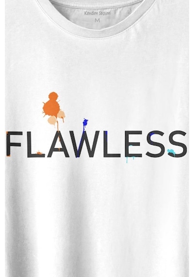 Flawless Finishing Touch Logo Baskılı Tişört Unisex T-shirt 001