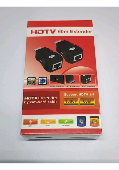 60 Metre Hdmi Extender Cat6 İle 60 Metre Hdmi Uzatıcı Güç Destekli 60 Metre Hdmi Uzatıcı