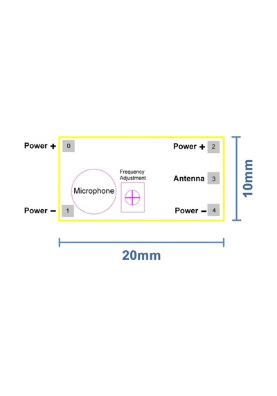 Mikrofonlu Fm Radyo Verici Modül 88-115mhz Mini Kablosuz Ses Aktarım Kartı 100 Metre Dc 2v/9v