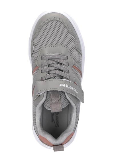 Slazenger Freedom I Kız Çocuk Cırt Cırtlı Gri / Pembe Günlük Spor Ayakkabısı Gri - Pembe