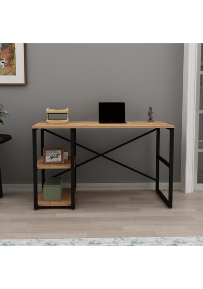 Hera Metal Çalışma Masası 120cm Atlantik Çam