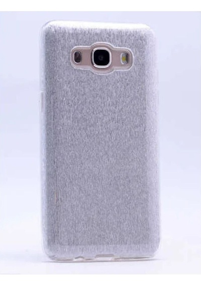 Samsung Uyumlu Galaxy J5 2016 Kılıf Zore Shining Silikon Gümüş