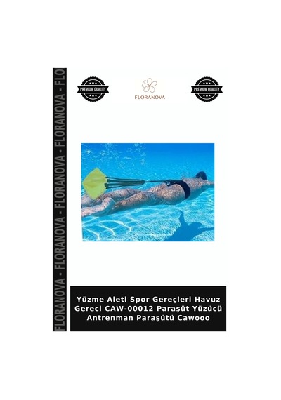Yüzme Aleti Spor Gereçleri Havuz Gereci Caw-00012 Paraşüt Yüzücü Antrenman Paraşütü Cawooo Çok Renkli