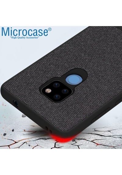Microcase Huawei Mate 20 Fabrik Serisi Kumas & Deri Desen Kilif 391917841