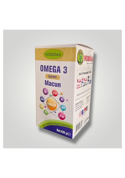 Nursima Omega 3 İçeren Bitki Tohumları & Propolis Karışımı Macun 420 G Doğal Bitkisel Karışım