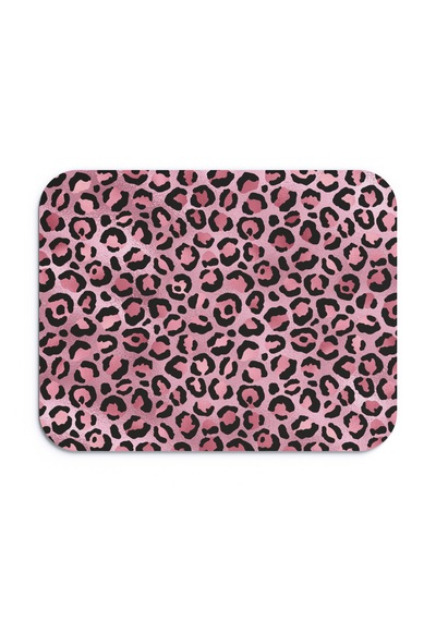 Leopar Desenli Renkli Ergonomik Mouse Pad Kaymaz Taban Ev Ve Ofis Kullanımı Fare Altlığı Mousepad Pembe