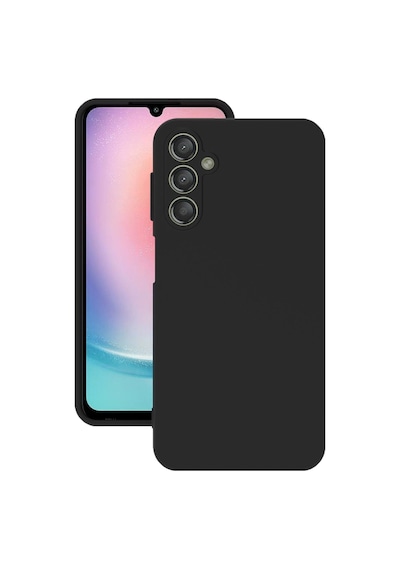 Samsung Galaxy Uyumlu A24 Kılıf Kamera Korumalı Silikon Rubber Arka Kapak Siyah