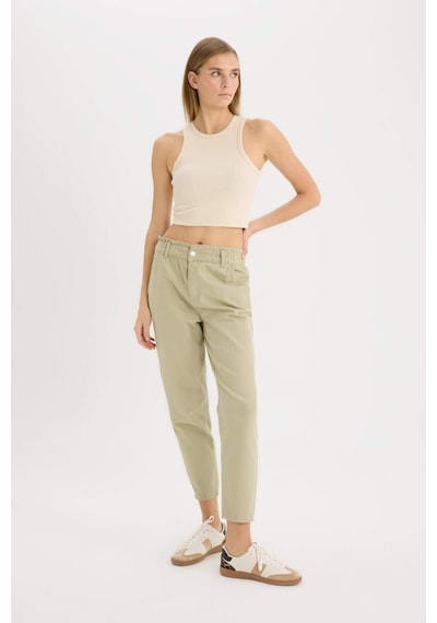 DeFacto Paperbag Gabardin Kumaş Pantolon Standart Paça Cepli S2790AZ25SPKH445