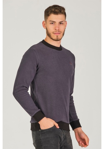 V4004 Dewberry Erkek Sweatshırt-antrasit Antrasit