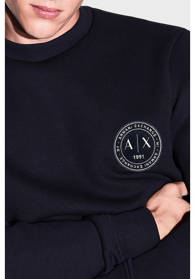 Armani Exchange Logolu Pamuklu Bisiklet Yaka Sweat Erkek Sweat Xm002929 Af16222 Ub101 Lacivert