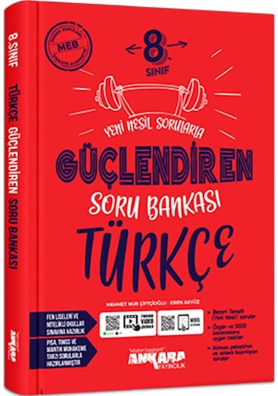 Ankara Yayıncılık 8. Sınıf Güçlendiren Türkçe Soru Bankası N11.1951