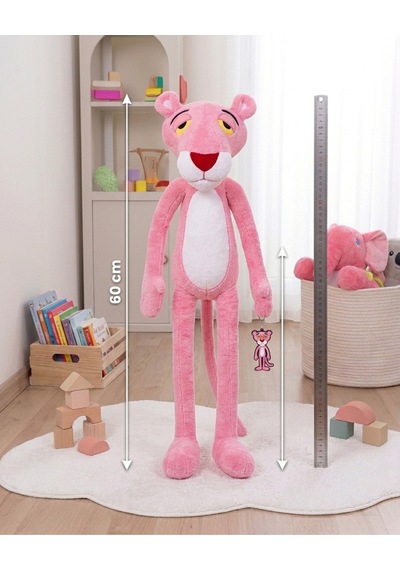 60 Cm Pembe Panter Oyuncak Uyku Arkadaşı Pembe Panter Oyuncak Peluş Panter