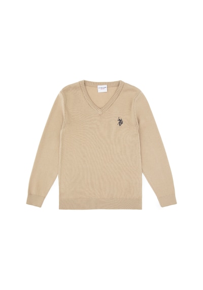 U.s. Polo Assn. Erkek Çocuk Açık Haki Kazak /triko 50315611-vr183 Acık Hakı