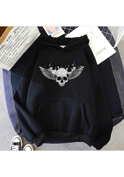 Kurukafa Kapşonlu Sweatshirt