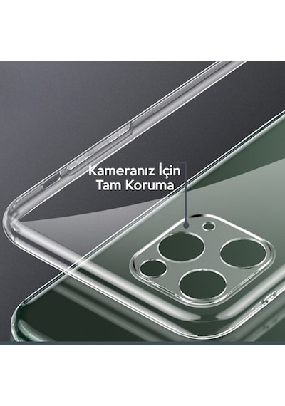 Ally Apple Uyumlu iPhone 11 Pro Max 6.5 Inch Kamera Korumalı Silikon Kılıf (228318773)-Şeffaf