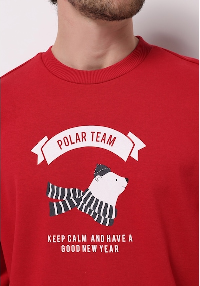 Colin's Colins Comfort Fit Erkek Kirmizi Sweatshirt Cl1077349 Q1.v2 Red Kırmızı