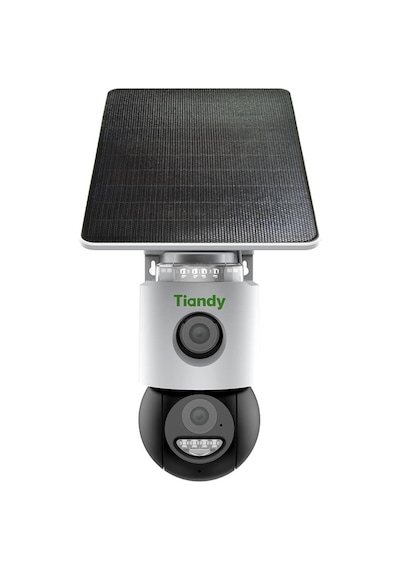 Tiandy 3 Megapiksel 2 Kameralı 4g Pan-tilt Dome Solar Kamera - Sesli