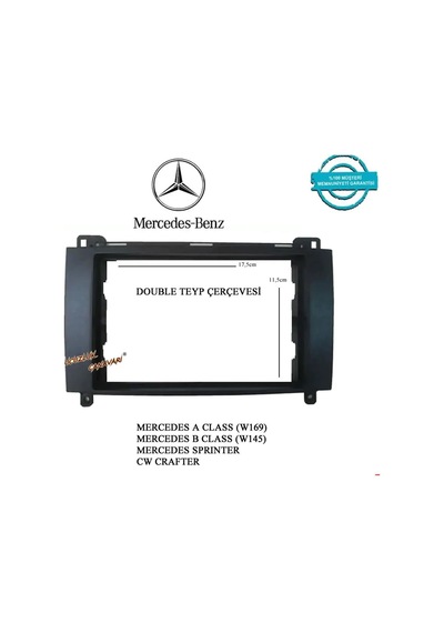 Mercedes Crafter Sprınter 2006-2015 Double Teyp Çerçevesi N11.58