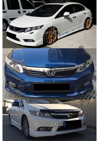 Honda Civic Fb7 Ön Ek (Plastik) Boyasız Fb7 Ön-Tampon-Karlık-Ek