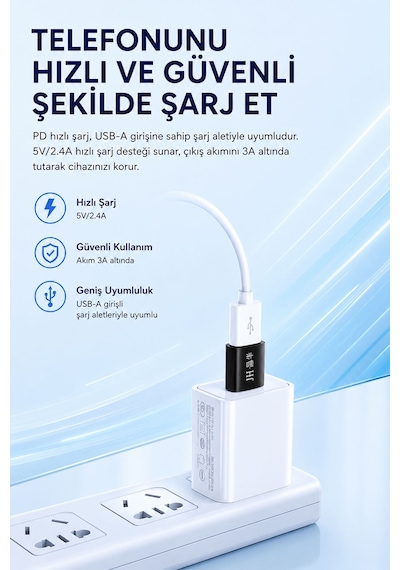 Usb 3.0 - Type-c Dönüştürücü Adaptör, Usb-a - Usb-c Çevirici, Hızlı Şarj Ve Veri Aktarım Destekli, Telefon Tablet Laptop Uyumlu, Alüminyum Gövde, Kompakt S600