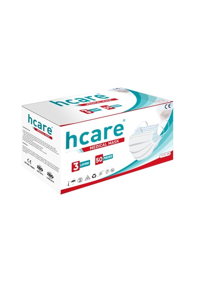 Hcare Maske Telli 50 Adet