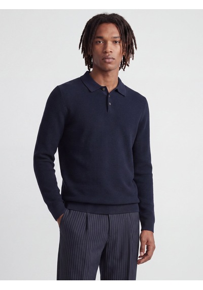 Jack & Jones Jprblurıley Knıt Polo Ls Lacivert