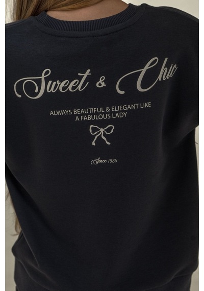 Rolypoly Kız Çocuk Sweet And Chic Antrasit Eşofman Takımı Rp3921-c-v1 Rp3921-c-v1