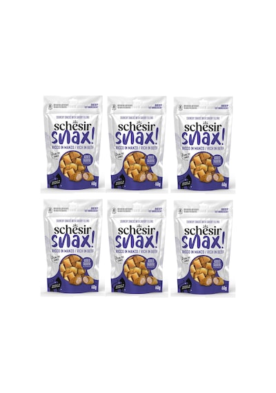 Schesir Snax Sığır Etli Dolgulu Kedi Ödül Maması 60 G X 6 Adet