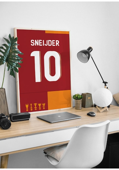 Wesley Sneijder 10 Poster Tablo Ahşap Çerçeveli