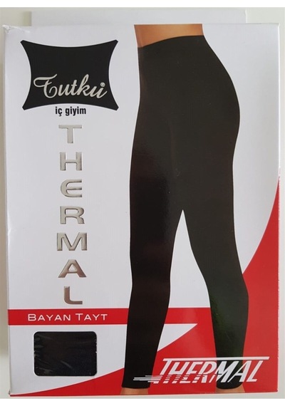 Tutku Hira Kadın Siyah Termal Içlik Tayt Siyah