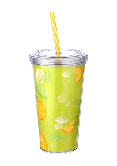 Cool Lime Bardağı - Limeshake Bardak 600 Ml Renkli