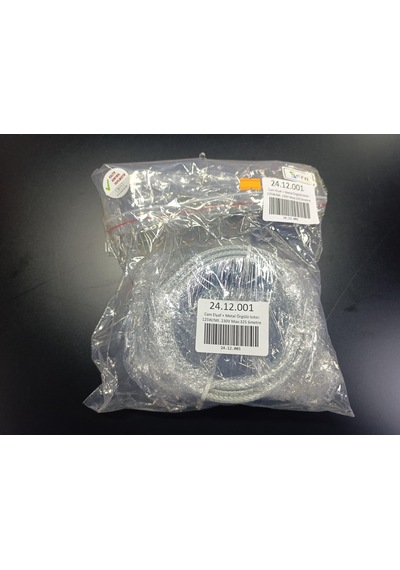 Kesilebilir Cam Elyaf + Metal Örgülü Kablo Isıtıcı Rezistans 125w/mt. 230v - Max. 325 C, 6mt