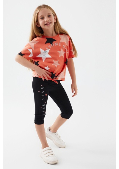 Roly Poly 3071 Awesome Girl Kız Çocuk Kapri Takım Turuncu