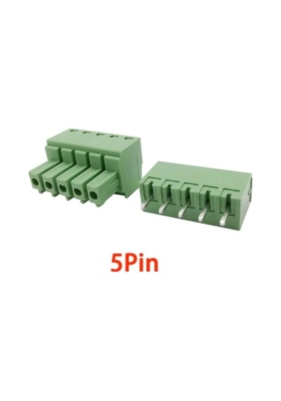 5 Pin 3.81mm Geçmeli 90c Takım Klemens