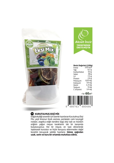 Kurutulmuş Ekşi Mix 60 G