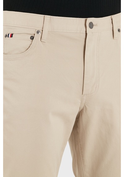 Tommy Hilfiger Pamuklu Straight Fit Normal Bel Pantolon Erkek Pantolon Mw0mw40915 Rbt Kum