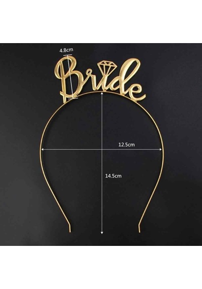 1 Adet Gold Rose Bride To Be Taç, Bekarlığa Veda Nedime Taçı