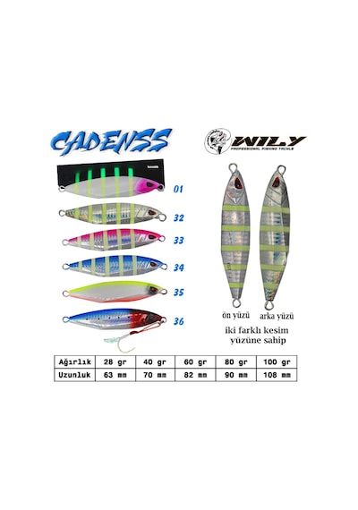 Wily Cadenss Jig 60 Gr 82 Mm