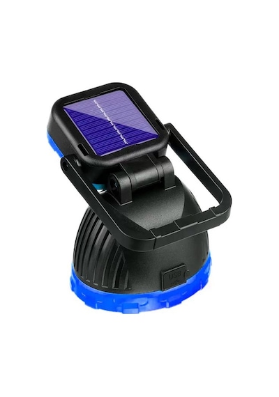 Pm-8033c 6 Modlu El Feneri Ve Işıldak Acil Durum Lambası Solar Şarjlı