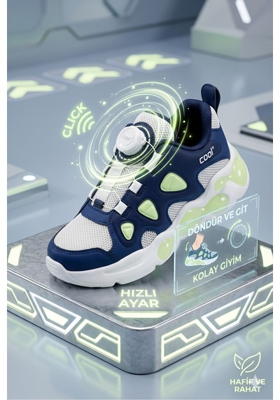 Cool Kids Erkek Çocuğu Yazlık Mavi Işıklı Mekanizma Bağcıklı Ortopedik Tabanlı Spor Ayakkabısı Ekstra Hafif Cool Kids Erkek Çocuğu Yazlık Mavi Işıklı Mekanizma Bağcıklı Ortopedik Tabanlı Spor Ayakkabısı Ekstra Hafif