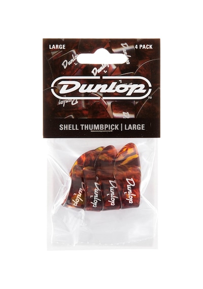 Jim Dunlop 9023p Shell Thumb Büyük Oyuncu Paketi 4'lü Paket
